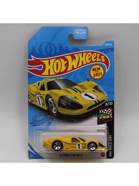 Hot Wheels 67 Ford GT40 MkIV Yellow 2021 HW Race Day 106/250 New For 2021